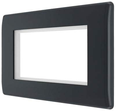 BG PMEMR4 Part M | 4 Module Square Euro Module Front Plate by British General (BG-PMEMR4)