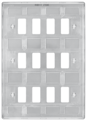 BG RNBS12 Nexus Grid Brushed Steel 12 Module Front Plate by British General (BG-RNBS12-Shopify-SA_1)