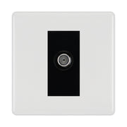 BG White Moulded Satellite Socket NWM64B by British General (BG-NWM64B)