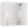 BG 877 Moulded White Round Edge 1 Gang 50mm | Surface Box by British General (BG-877)
