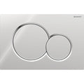 Geberit Sigma01 Round WC Dual Flush Plate - Chrome - 115.770.21.5