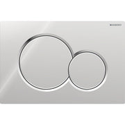 Geberit Sigma01 Round WC Dual Flush Plate - Chrome - 115.770.21.5 by Geberit (Geberit-115.770.21.5)