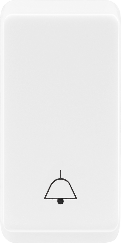 BG RRBELLPCDW Evolve Grid White Bell Symbol Rocker by British General (BG-RRBELLPCDW)