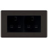 BG Screwless Black Nickel 4 Gang 13A Unswitched Socket - FBN4GUSSB by British General (BG-FBN4GUSSB)