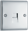 BG NPCBTS1 Nexus Metal Polished Chrome 1 Gang Slave Telephone Socket by British General (BG-NPCBTS1-Shopify-SA_1)