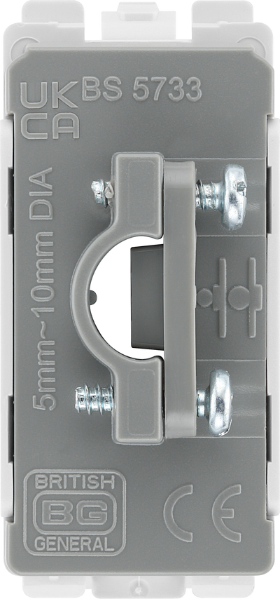 BG RFBFLEX Nexus Grid Matt Black 10mm Flex Outlet Module