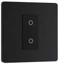 BG Evolve PCDMBTDM1B Matt Black 1 Gang 200W Dimmer-Black Insert