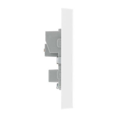 BG 923 Moulded Square Edge | White | 1 Gang 13A Unswitched Socket by British General (BG-923)