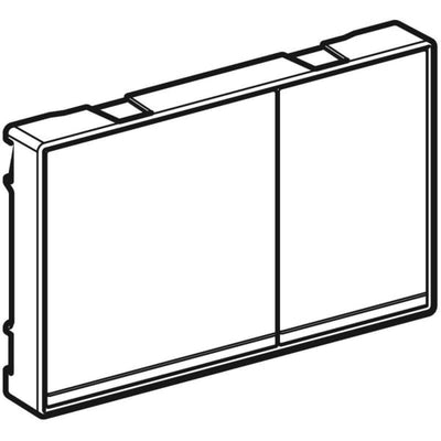 Geberit Omega60 WC Dual Flush Plate for 120mm Cistern Chrome - 115.081.GH.1 by Geberit (Geberit-115.081.GH.1)