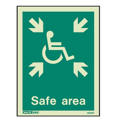 Safe Area Sign by Jalite signs (Safelincs-JS4650D)