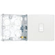 BG Evolve Pearlescent White 10AX 1 Way Press Switch PCDCL14W with 25mm Steel Back Box
