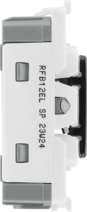 BG RFB30KY Nexus Grid Matt Black 20A 2 Pole Key Switch Module