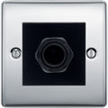 BG Nexus Polished Chrome 45A Flex Outlet Euro Module | Black Insert
