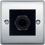 BG Nexus Polished Chrome 45A Flex Outlet Euro Module | Black Insert by British General (BG-NPCEMS2+EM45AFO)
