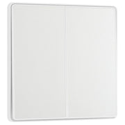 BG Evolve Pearlescent White 2 Gang 2-Way 20A Edge to Edge Rocker Light Switch | PCDCL42EW by British General (BG-PCDCL42EW)