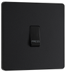 BG Evolve PCDMB14B Matt Black 10AX 1 Way Press Switch-Black Insert by British General (BG-PCDMB14B-Shopify-SA_1)