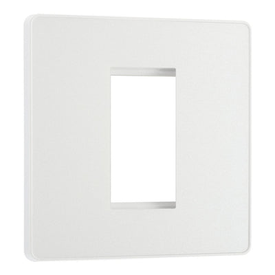 BG Evolve Pearlescent White Single Secondary Telephone Socket, Screw Terminal - White Insert