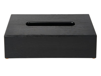 Corby Buxton Rectangle Tissue Box Cover in Black BUSA Bamboo