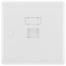 BG 8RJ45/1 Moulded Round Edge | White | RJ45 Single Data Outlet Socket (Screw) by British General (BG-8RJ45/1)