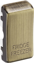 BG RRFFAB Nexus Grid Antique Brass 'FRIDGE FREEZER' Grid Rocker