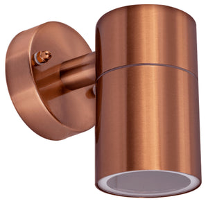 Luceco LEXDSSFCP Azurar Copper IP54 35W Max GU10 LED Single Down Wall Light by Luceco (Luceco-LEXDSSFCP-Shopify-01)