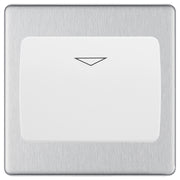 BG Screwless Brushed Steel Key Card Switch FBSKYCSW by British General (BG-FBSKYCSW)