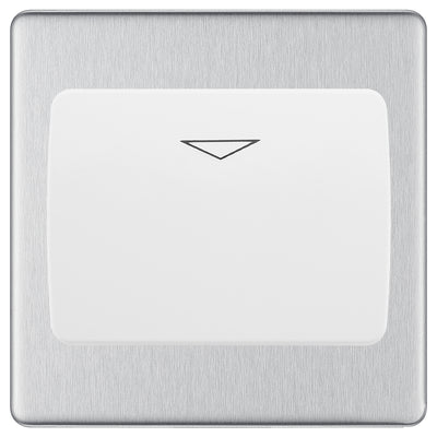 BG Screwless Brushed Steel Key Card Switch FBSKYCSW by British General (BG-FBSKYCSW)