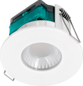 Luceco EFTF5W30 FType Essence White IP65 5W 515lm 3000K 90mm Dimmable Fire-Rated LED Downlight