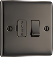 BG NBN50 Nexus Metal Black Nickel 13A Switched Fused Spur Unit by British General (BG-NBN50-Shopify-SA_1)