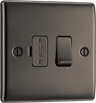 BG NBN50 Nexus Metal Black Nickel 13A Switched Fused Spur Unit by British General (BG-NBN50-Shopify-SA_1)