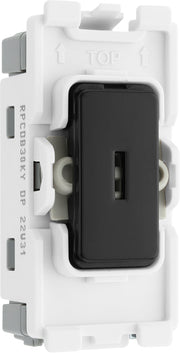 BG RPCDB30KY Evolve Grid Black 20A 20AX 2 Pole Secret Key Switch Module by British General (BG-RPCDB30KY-Shopify-SA_1)