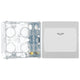BG Evolve Brushed Steel 16A Key Card Switch PCDBSKYCSW with 35mm Steel Back Box