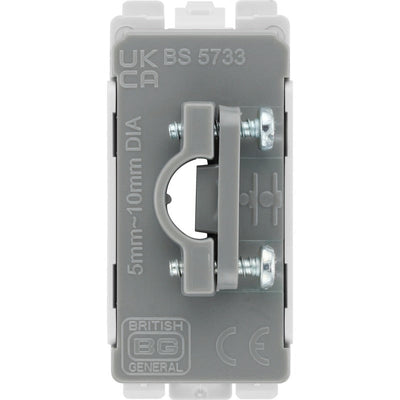 BG RPCFLEX Nexus Grid Polished Chrome 10mm Flex Outlet Module