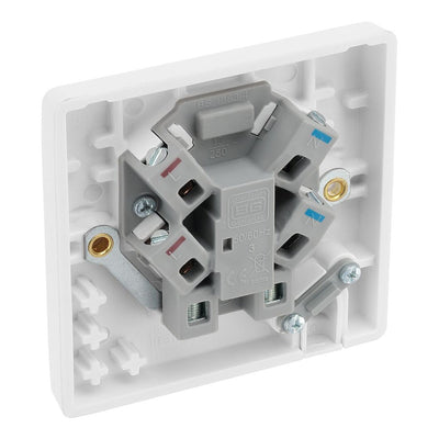 BG Nexus 13A Unswitched Spur + Cable Outlet White & 32mm Pattress Back Box