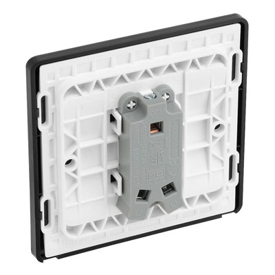 BG Evolve Polished Copper 1 Gang 20A 16AX 2 Way Light Switch PCDCP12B with 25mm Steel Back Box