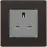 BG Nexus Screwless Black Nickel 13A Unswitched Socket FBNUSSG by British General (BG-FBNUSSG)