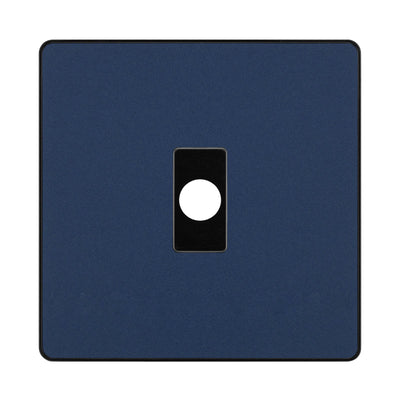 BG Evolve Matt Blue Flex Outlet Socket Black Insert PCDDBFLEXB by British General (BG-PCDDBFLEXB)