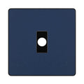 BG Evolve Matt Blue Flex Outlet Socket Black Insert PCDDBFLEXB