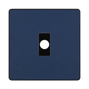 BG Evolve Matt Blue Flex Outlet Socket Black Insert PCDDBFLEXB by British General (BG-PCDDBFLEXB)