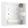 BG 977 Moulded Square Edge | White | 45mm | 1 Gang Surface Box by British General (BG-977)