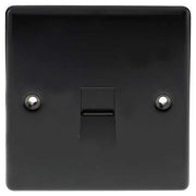 BG NMBBTM1 Nexus Metal Matt Black 1 Gang Master Telephone Socket by British General (BG-NMBBTM1-Shopify-SA_1)