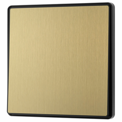 BG Evolve Satin Brass 1-Gang 2-Way 20A Edge to Edge Rocker Light Switch | PCDSB12EB by British General (BG-PCDSB12EB)