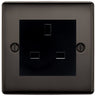 BG Nexus Black Nickel 13A Unswitched Socket NBNUSSB by British General (BG-NBNUSSB)