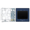 BG Evolve Matt Blue Fan Isolator Switch PCDDB15B with 35mm Steel Back Box