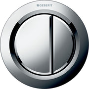 Geberit Type01 Dual Flush Button For Furniture - Gloss Chrome- 116.050.21.1 by Geberit (Geberit-116.050.21.1)