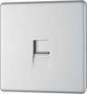 BG Electrical FBSBTM1 Nexus Screwless Flat-Plate Single Master Telephone Socket Brushed Steel by British General (BG-FBSBTM1-Shopify-SA_1)