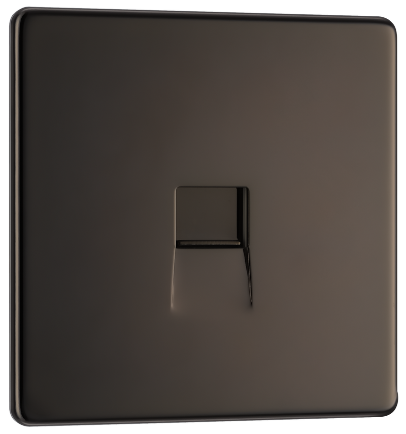 BG FBNBTM1 Nexus Screwless Flat-Plate Single Master Telephone Socket