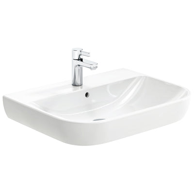 Geberit Smyle Washbasin 1 Tap Hole - 500.227.01.1 by Geberit (Geberit-500.227.01.1)