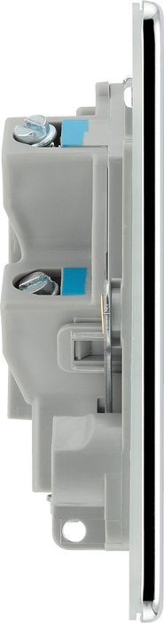 FPC54 Side - This 13A fused and unswitched connection unit from British General provides an outlet from the mains containing the fuse ideal for spur circuits and hardwired appliances.