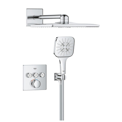 Grohe Grohtherm SmartControl Concealed Shower System with Rainshower SmartActive 310 Cube - 1039980000 by Grohe (Grohe-1039980000)